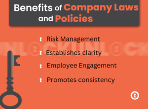 Benefits of company policies- Company laws and policies