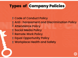 Types of company policies- Company laws and company policies