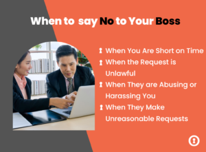 When to say no to your boss and how to say it