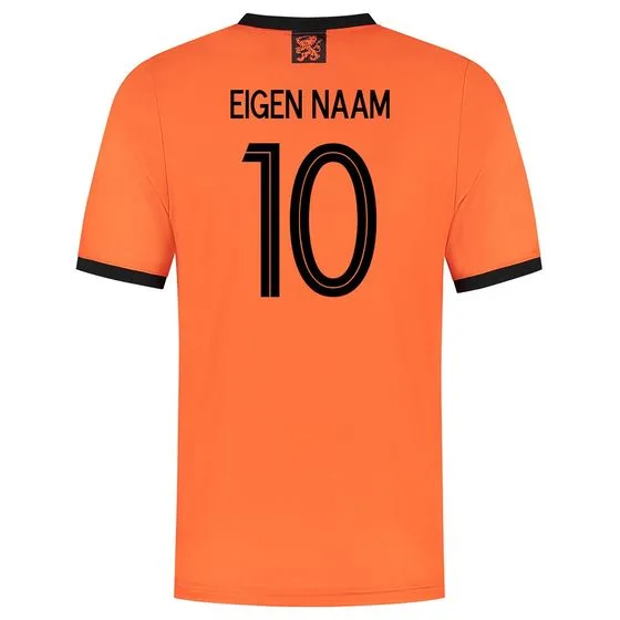 Nederland shirt met eigen naam en rugnummer op de rugzijde